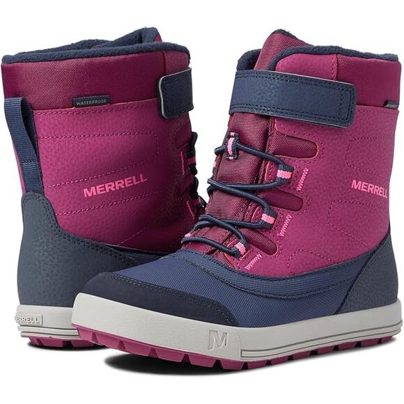 Merrell Kids 7 Sea Berry Snow Storm Waterproof Winter Snow Boots Insulated LF12 - Picture 1 of 7